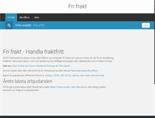 Tablet Screenshot of fri-frakt.nu